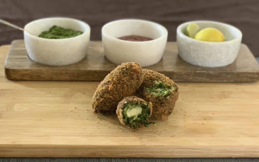 Cheese Stuffed Hara Bhara Kebab