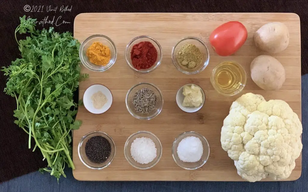 R8 - Ingredients - Cauliflower Sabzi